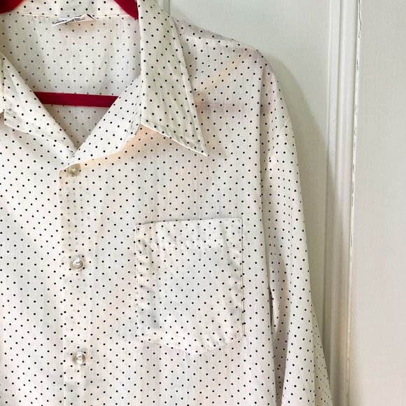 vintage polka dot button down - Picture 3 of 11